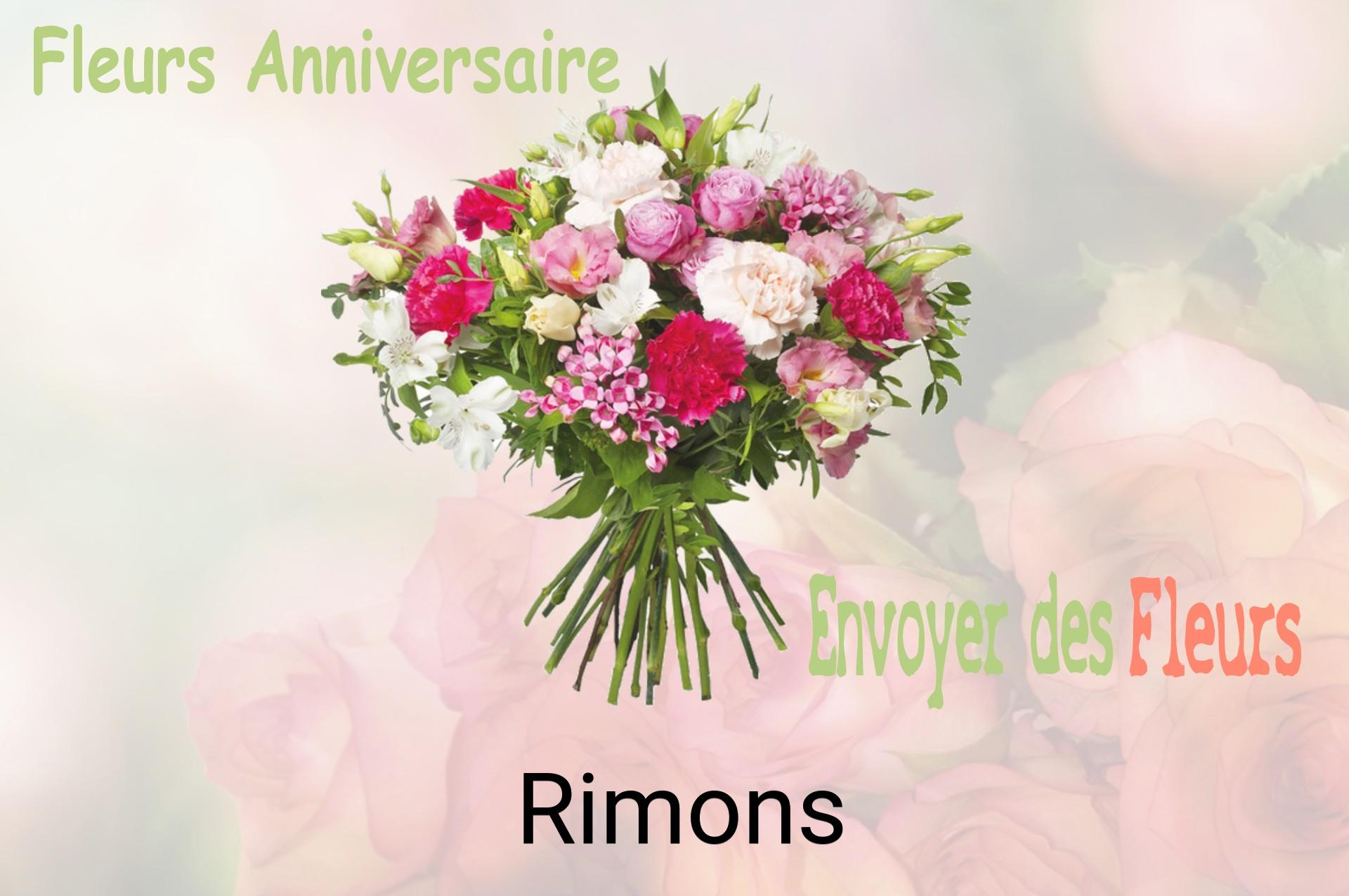 Bouquet de fleurs d’anniversaire livré à Rimons